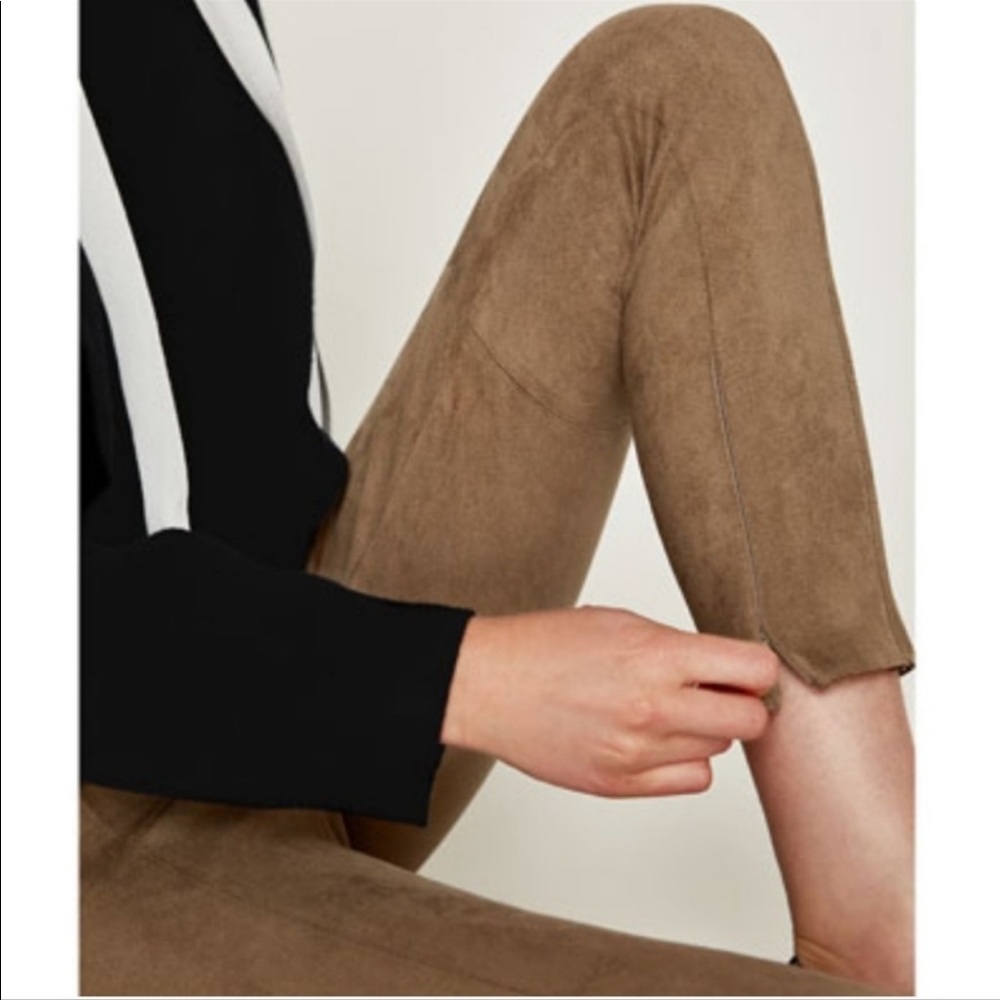 Zara Faux Suede Leggings - Picture 8 of 16